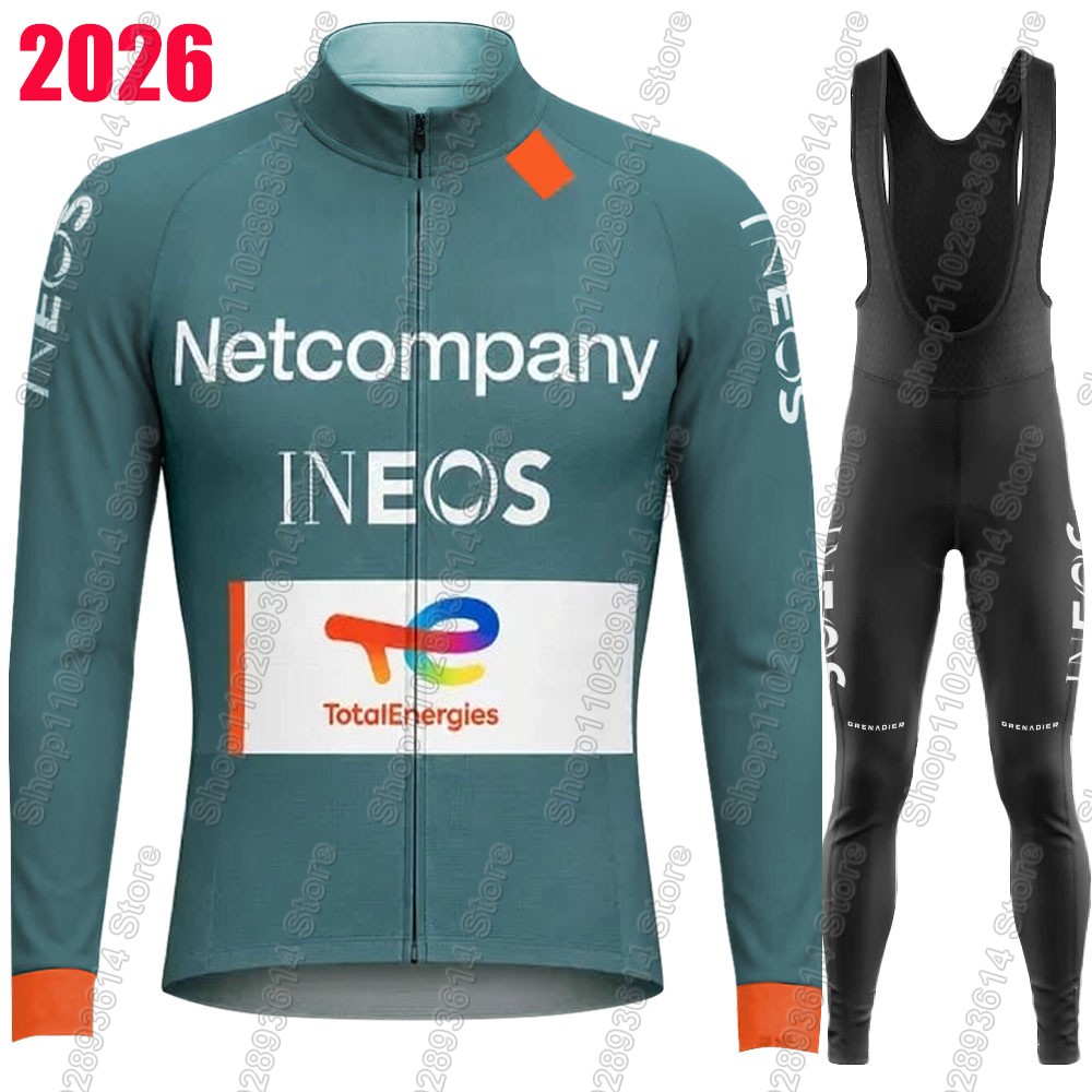 Cycling Commuter Trousers - ชุดเสื้อจักรยาน Netcompany-INEOS Team 2026 สำหรับฤดูร้อนและฤดูหนาว ชุดเสื้อผ้าสำหรับผู้ชาย