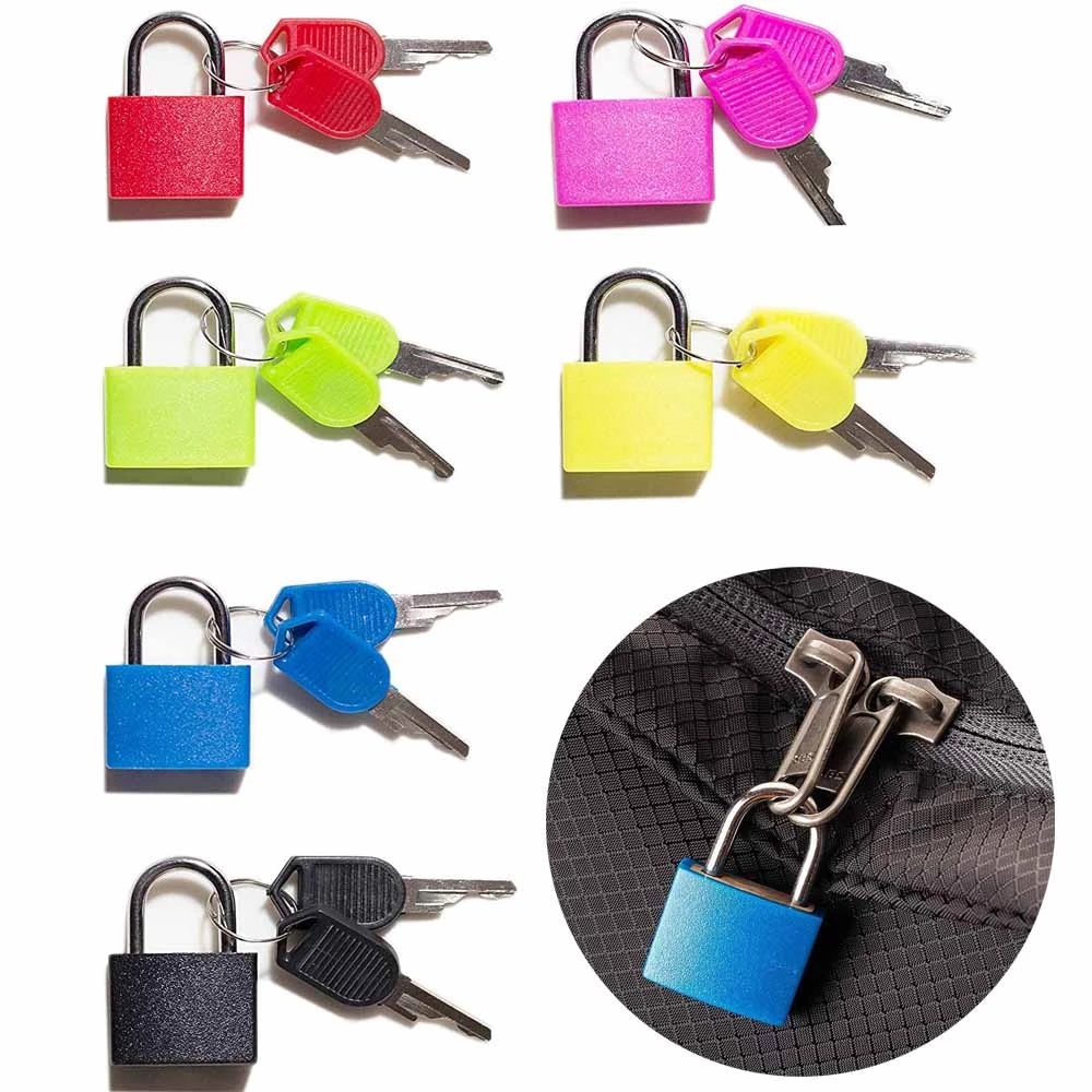 Cable Lock Flexible - ใหม่ 6 สีขนาดเล็ก MINI Strong กุญแจเหล็กกระเป๋าเดินทาง