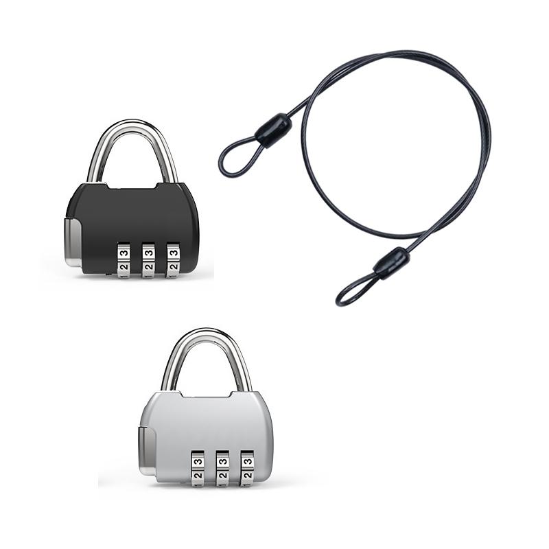 ⑥ สายเคเบิลเหล็กนิรภัยพร้อมกุญ - Cable Lock Flexible บทวิจารณ์และราคา